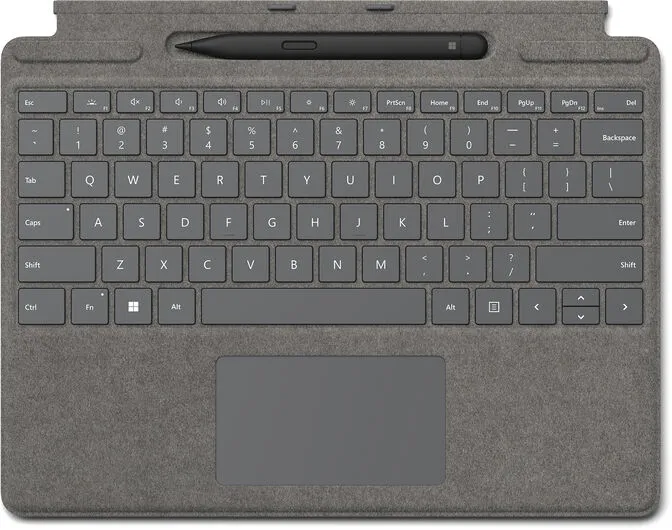 Microsoft Surface Pro Keyboard Platina com Slim Pen 2