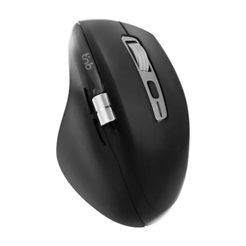 T'nB MWINFINITEPRO Rato Sem Fios Bluetooth/USB, 3200 DPI, 7 Botões e Recarregável Preto