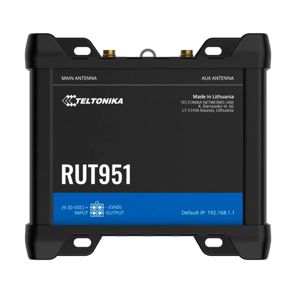 Router Industrial RUT951 Dual-SIM 4G LTE Cat 4 3x PoE+ - TK-RUT951-POE+