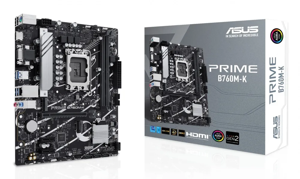 ASUS PRIME B760M-K Intel B760 LGA 1700 micro ATX 90MB1FI0-M1EAY0