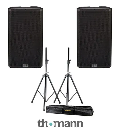 QSC K 12.2 Stereo Stand Bundle