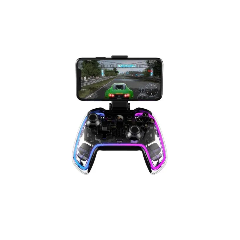 Gamepad Havit 6939119064648 Transparente Bluetooth Compatível Android PC PlayStation Xbox One iOS