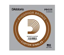 Corda Individual Guitarra Acústica D'Addario Phosphor Bronze PB025