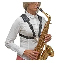 Correia saxofone BG S41CMSH para senhora com gancho metálico