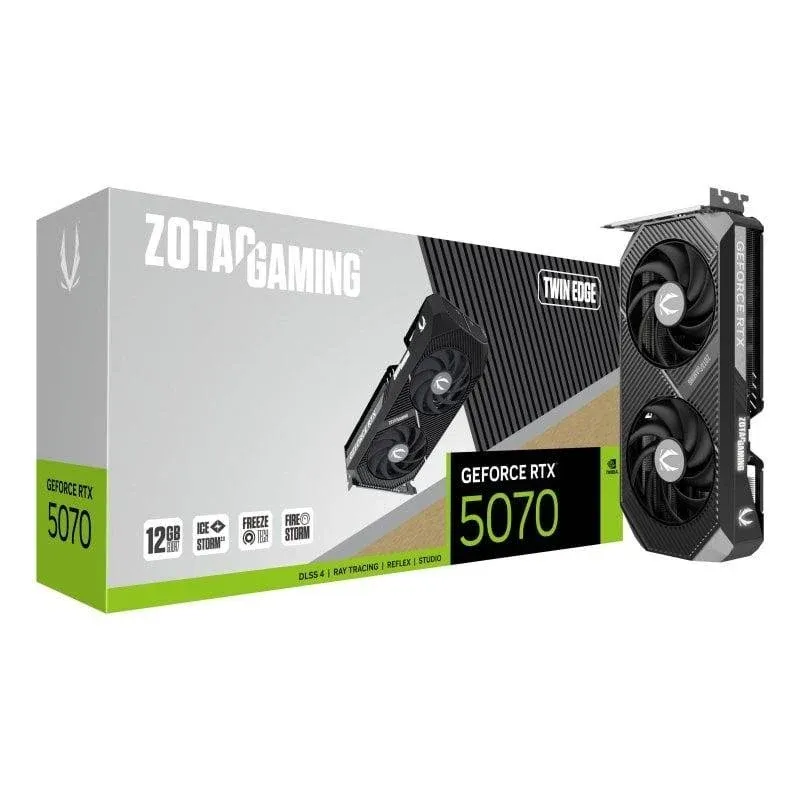Placa gráfica Zotac GAMING GeForce RTX 5070 Twin Edge 12GB GDDR7 Reflex 2 RTX AI DLSS4
