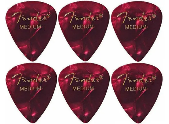 Fender 351 Red Moto Gross Med Vermelho 6 Pack