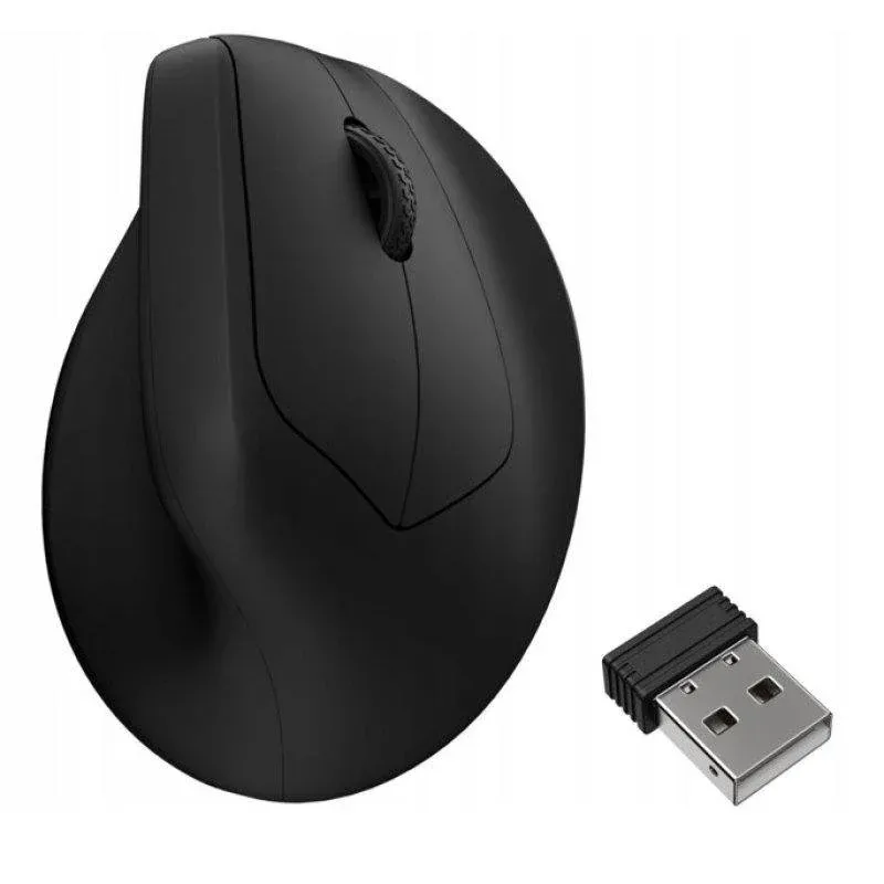 Rato Keychron M5-A29 Sem Fios Ultra Silencioso 12000DPI Preto Ergonómico