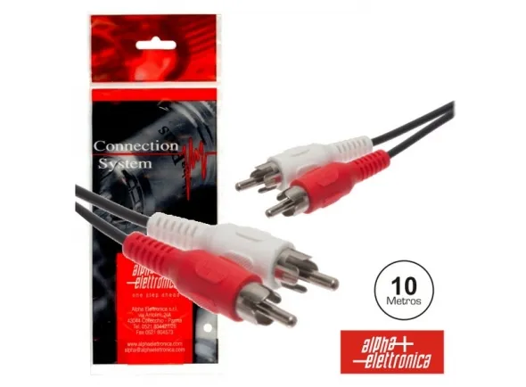 Alpha Elettronica 2-RCA MACHO / 2-RCA MACHO PVC 10M