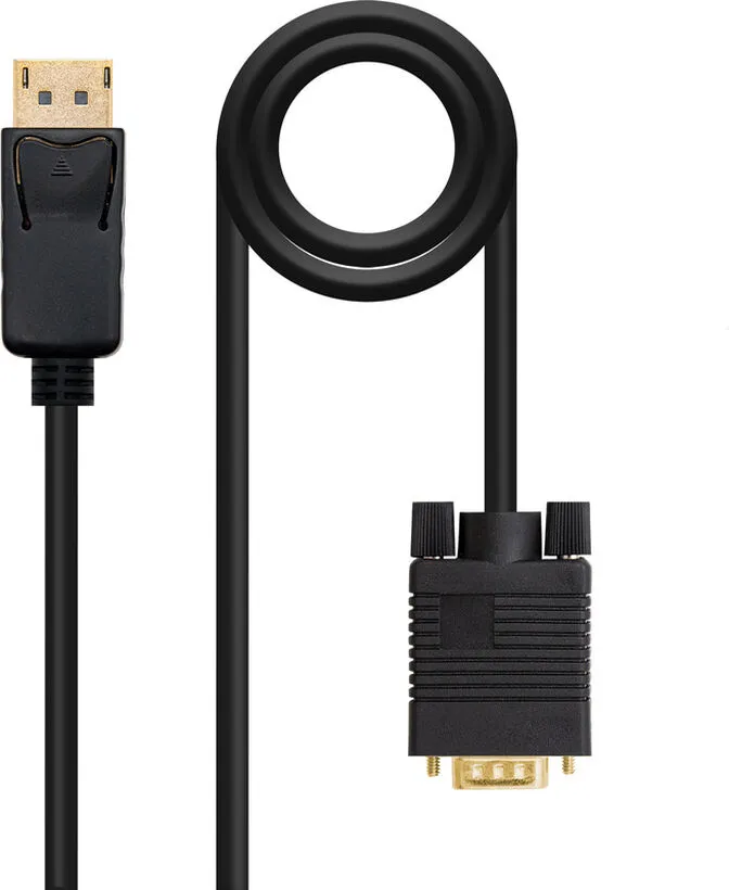 Cabo Conversor Nanocable DisplayPort/M > VGA/M 5 M Preto