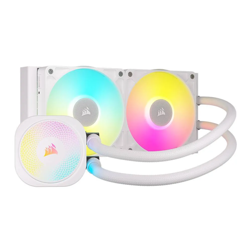 Water Cooler CPU Corsair iCue Link Titan 240 RX LCD 240mm Branco