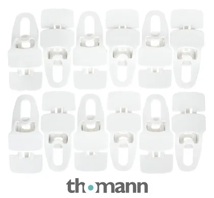 Holdon Midi Clip White 12pcs Pack