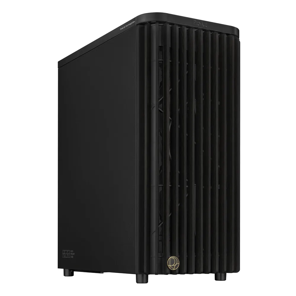 Caixa ATX Asus ProArt PA401 Wood Edition - Metal Panel Preta