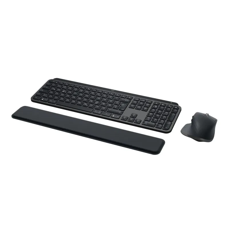 Teclado Logitech MX Keys S Combo Bluetooth sem fios com rato e retroiluminação LED