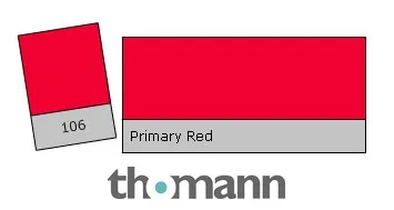 Lee Filter Roll 106 Primary Red