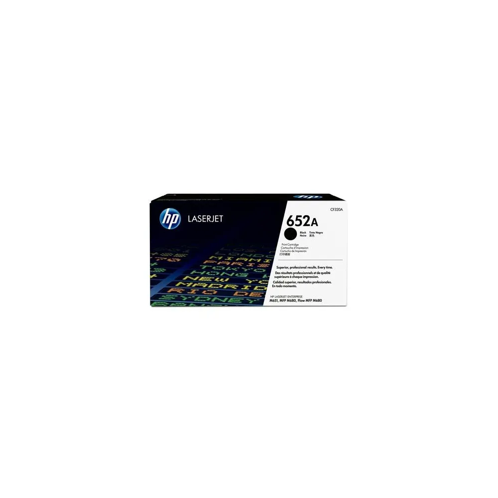 HP 652A Black Original LaserJet Toner Cartridge CF320A