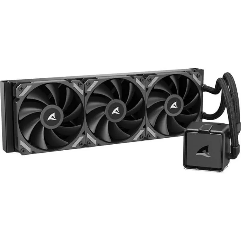 Refrigeração Líquida Sharkoon S40 360 mm 3 Ventoinhas PWM Preto Almofada Térmica