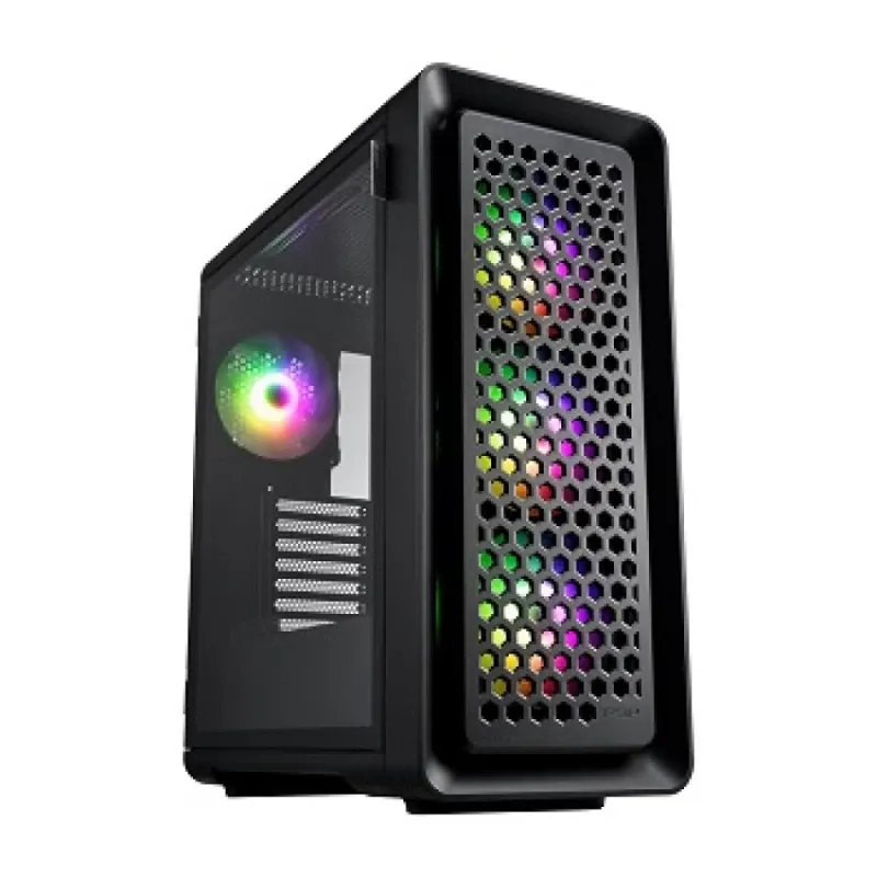 Caixa ATX FSP CUT593P 4x Ventoinhas 140mm Preta