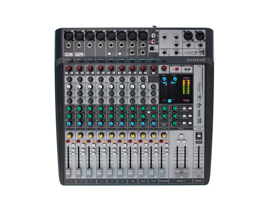 Mesa Mistura c/ Efeitos Soundcraft Signature 12 MTK