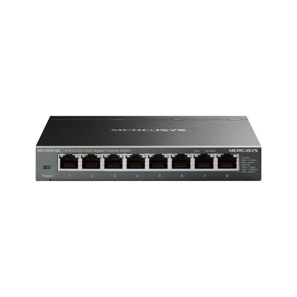 Switch de Rede Mercusys MS108GS 8 Portas Gigabit UnManaged