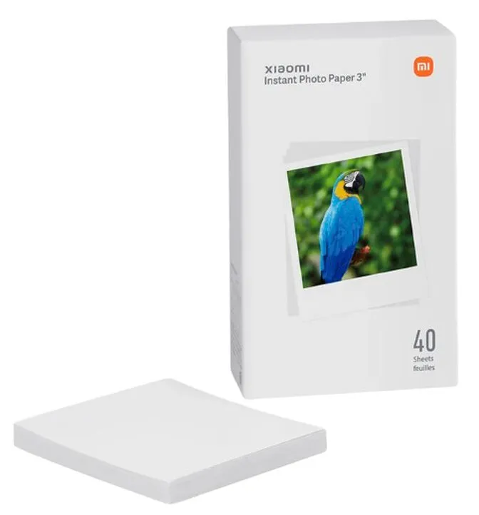 Papel Fotográfico Xiaomi Instant Photo Paper 3 40 Folhas para Xiaomi 1S Set