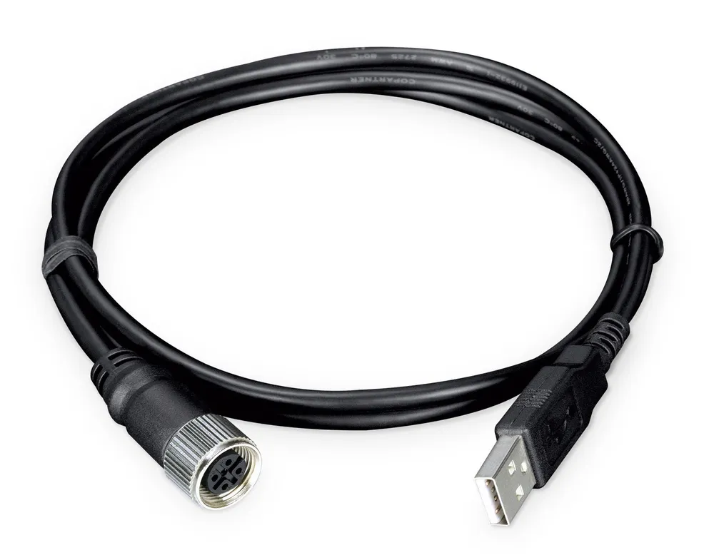 PLANET 5 Pin A-Coded M12 Female to cabo de sinal 1 m CB-M12A5USB-100