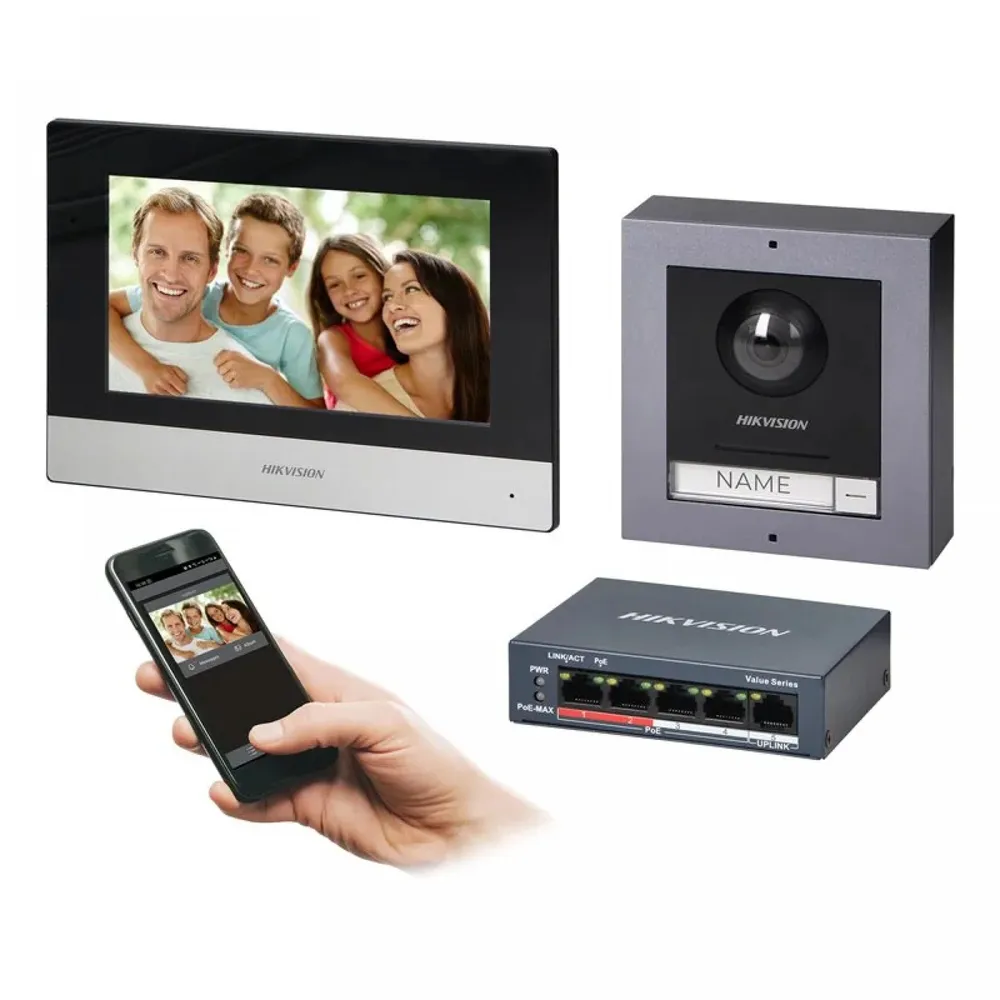 Hikvision DS-KIS602(B) Kit de Video Intercomunicador DS-KIS602(B)