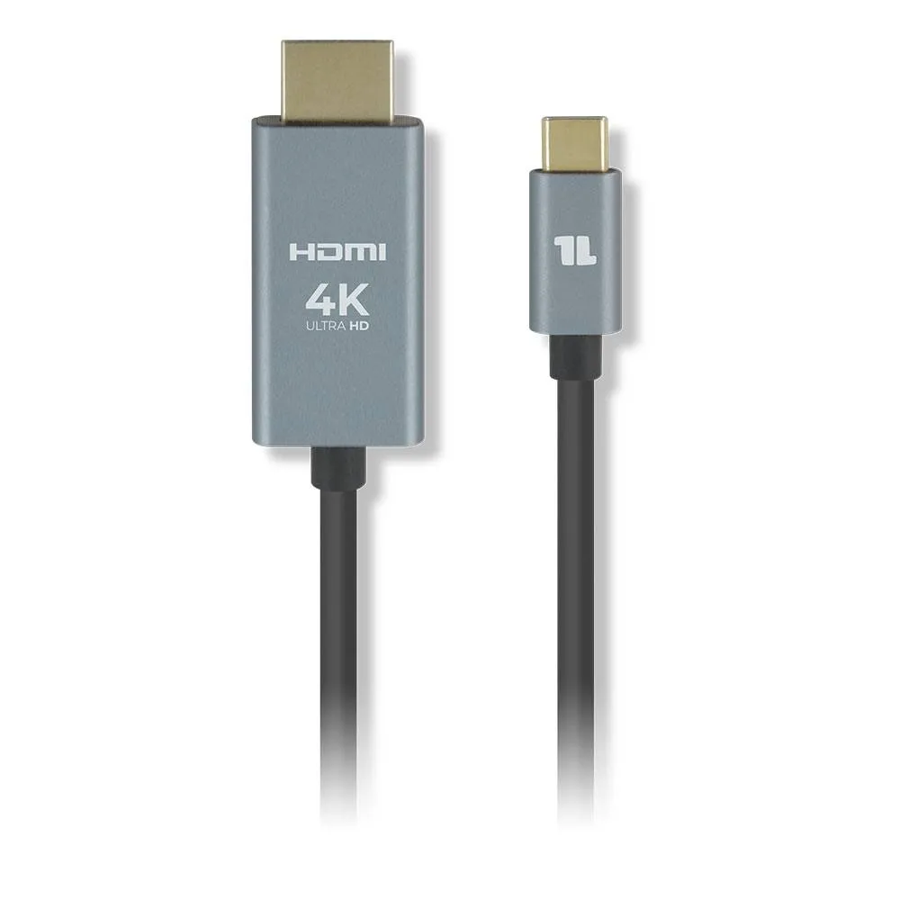 Cabo de Dados 1Life USB-C para HDMI 1.8m