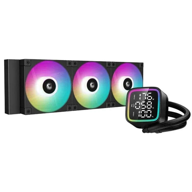 Refrigeração Líquida DeepCool LD360 360mm 3 Ventoinhas ARGB Preto