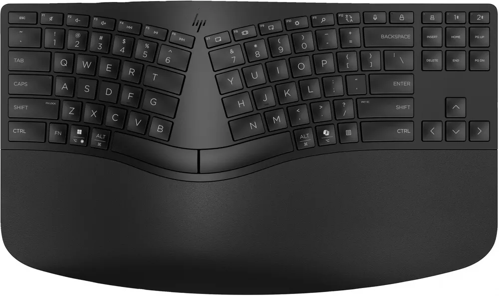 Teclado sem fio HP 965 ergonômico - receptor USB + 7E756AA#ABB
