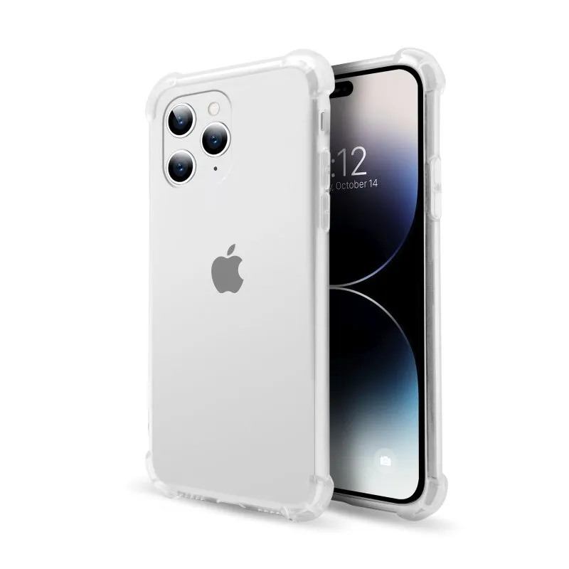 Estojo antichoque transparente PcCom Essential para iPhone 14 Pro Max