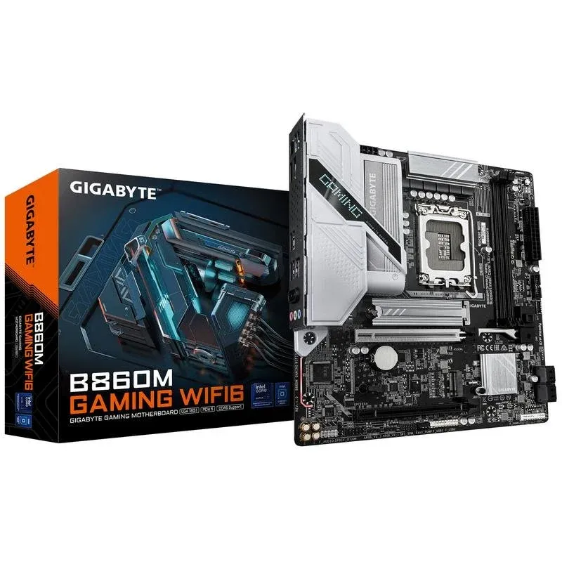 Motherboard Gigabyte B860M GAMING WIFI6 B860 LGA1851 DDR5 Micro-ATX WiFi 6 PCIe 5.0 RAID