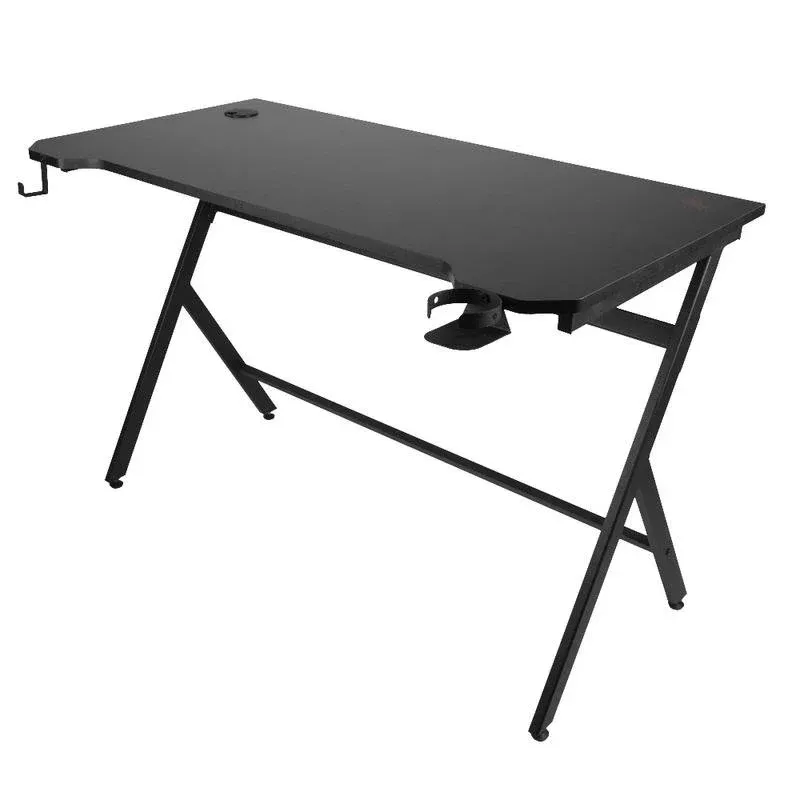 Mesa Gaming Konix 120 cm MDF Metal Passa-cabos Suporte Controlador