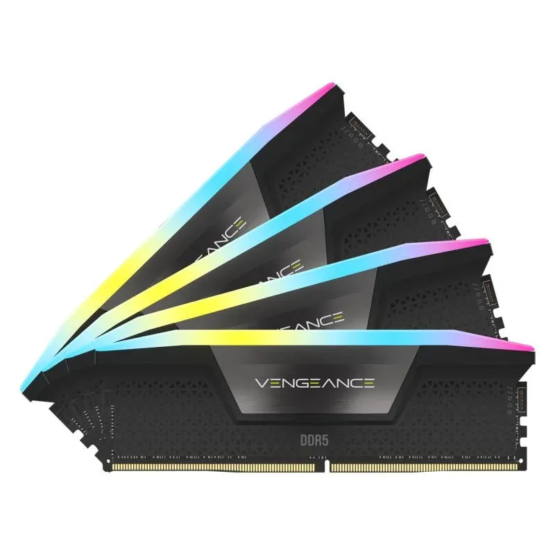 Memória RAM Corsair Vengeance RGB DDR5 6600MHz 64GB 4x16GB CL32