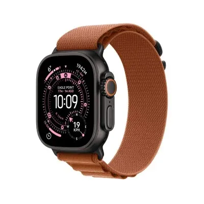 Smartwatch Apple Watch Ultra 3 Celular 49mm Titânio Preto c/ Bracelete Loop Alpine Terracota S