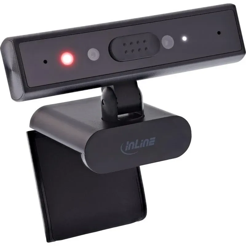 Câmara web InLine 55365 5MP USB-C Autofocus Windows Hello