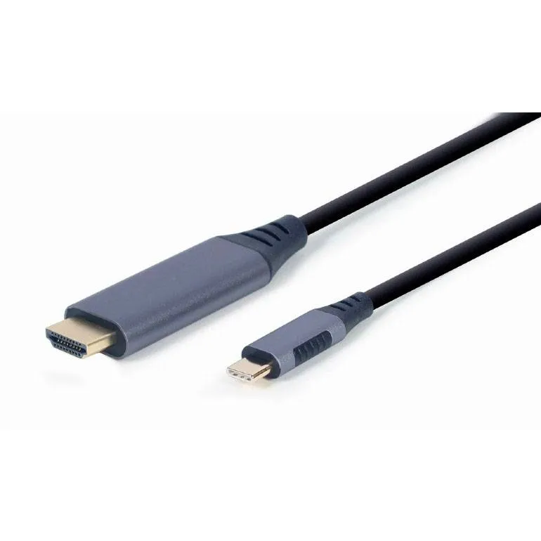 Cabo Gembird CC-USB3C-HDMI-01-6 USB-C p/ HDMI 4K 60Hz 1.8m Cinza