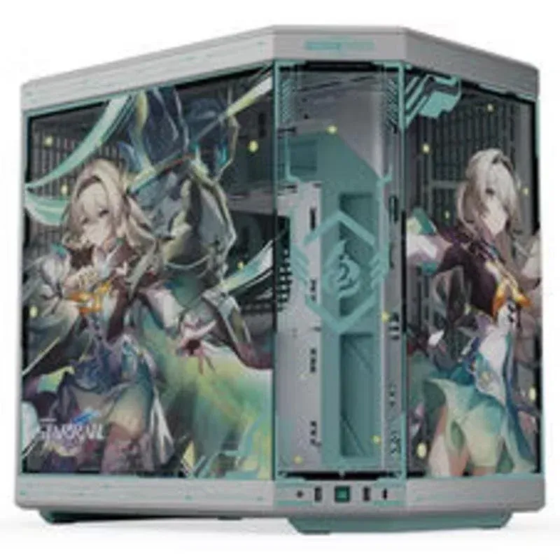 Caixa de Computador Caixa PC HYTE Y70 Firefly Edition Midi Tower Vidro Templado Azul Prateado