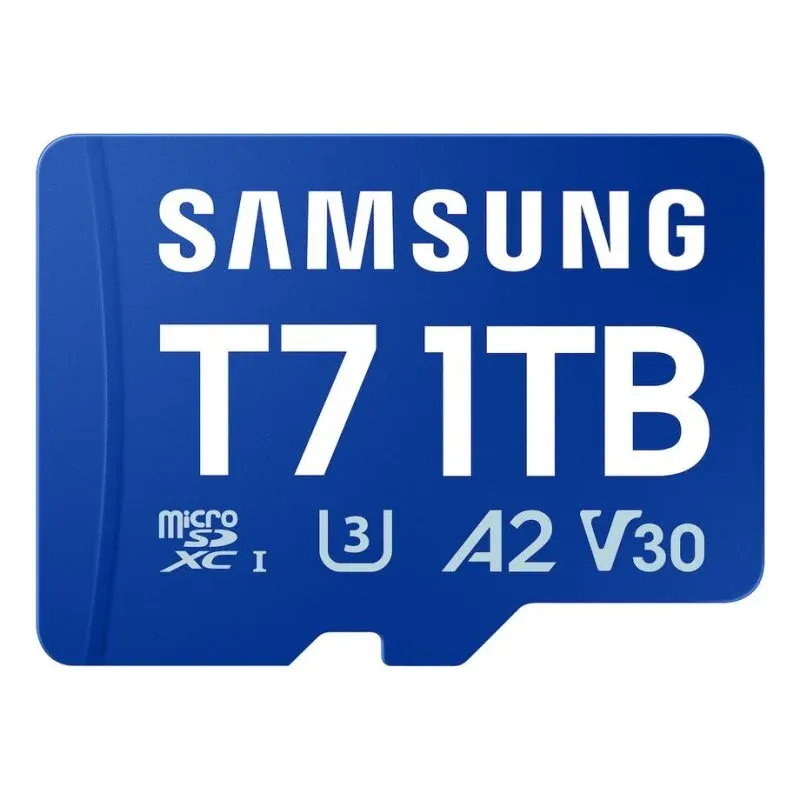 Cartão MicroSD Samsung T7 1 TB UHS-I 170 MB/s Class 3 U3 V30 Azul