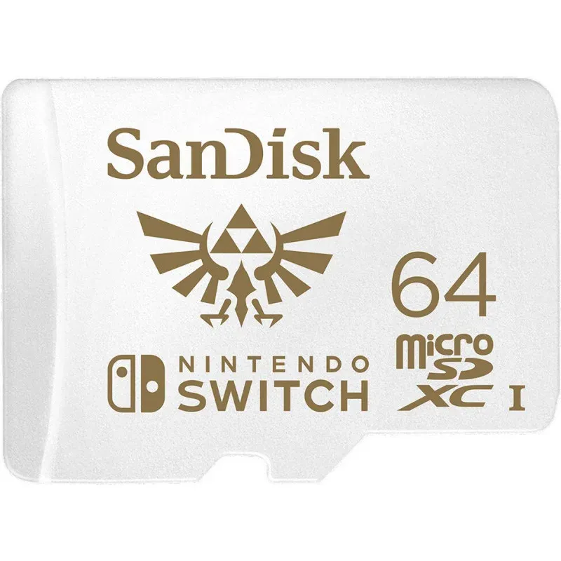 Cartão de memória SanDisk 64GB MicroSDXC p/ Nintendo Switch