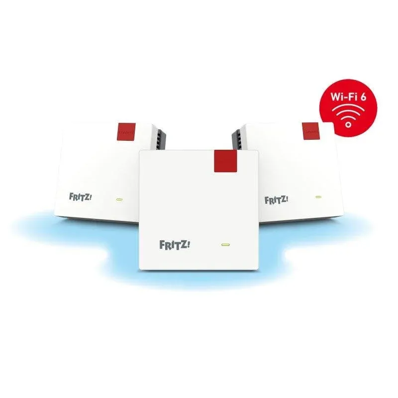 Sistema Mesh Wi-Fi 6 FRITZ! 1600 Pack 3 Unidades
