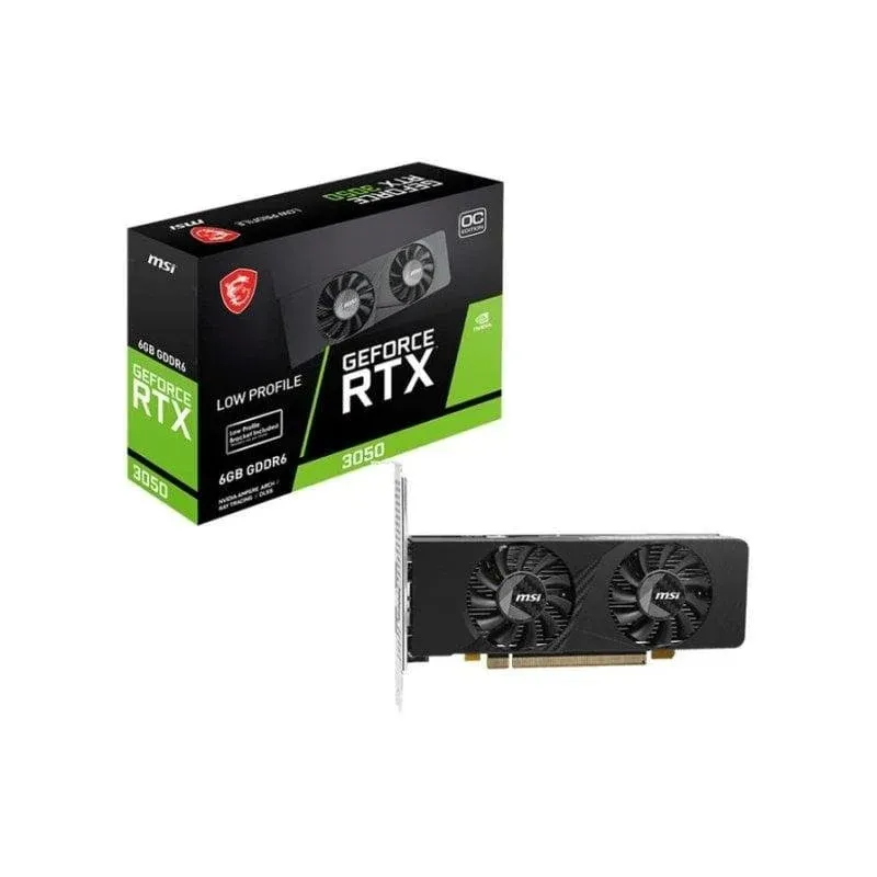 Placa Gráfica MSI Geforce RTX 3050 LP E 6G OC 6GB GDDR6