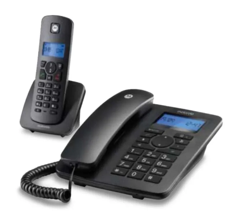 Telefone Fixo Motorola IC4201 Combo Dect Preto