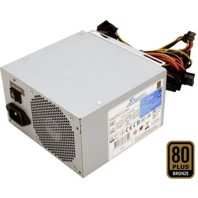 Fonte Alimentação Fonte de Alimentação Seasonic SSP-600ES2 600W Certificação 80 PLUS Bronze ATX