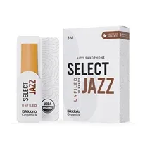 Palheta Sax Alto 3M D'Addario Organic Select Jazz Unfiled Cx 10-Un
