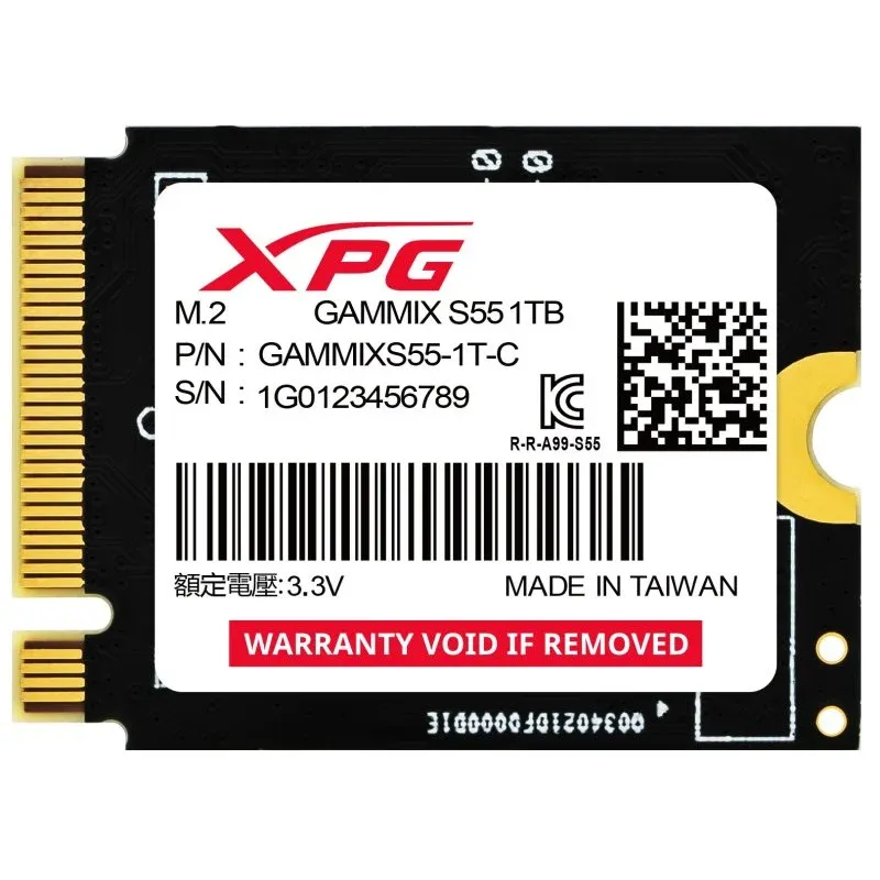Disco Rígido Adata Gammix S55 SSD 1TB M.2 PCIe Gen4 2230
