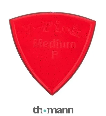 V-Picks Medium Pointed Ruby Red