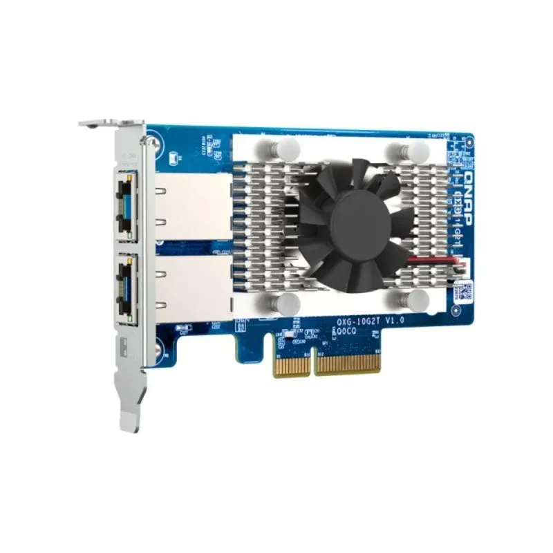 Tarjeta de Rede QNAP QXG-10G2T PCI Express 10GbE 2xRJ-45 Marvell AQtion AQC107 Interna