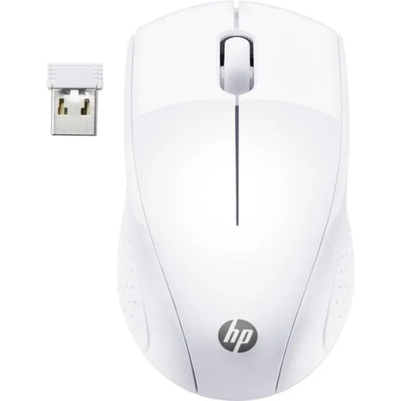Rato HP 220 Sem Fios 1600 DPI Branco Ambidestro USB