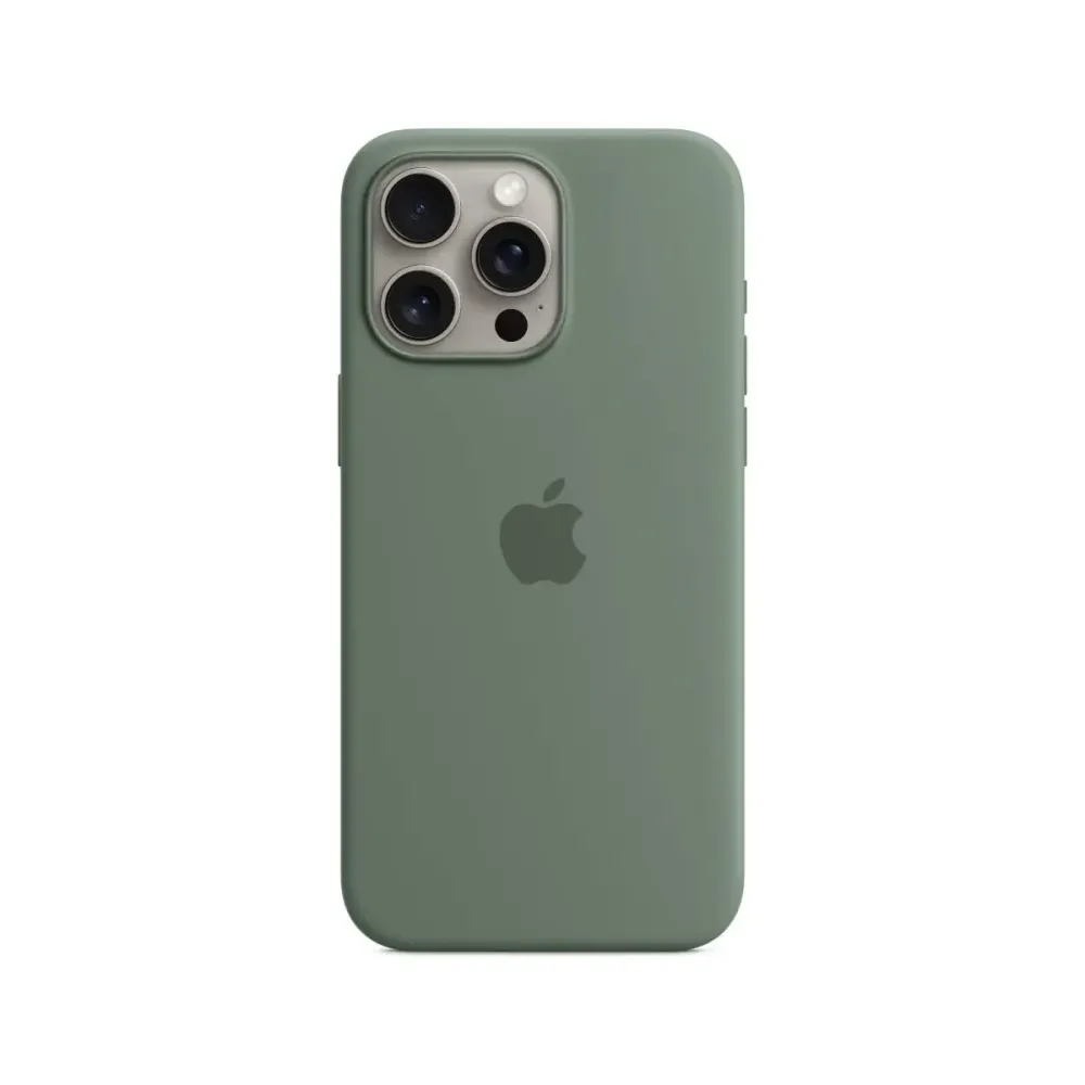 Capa Silicone Apple MT1J3ZM/A iPhone 15 Pro com MagSafe Verde Cipreste
