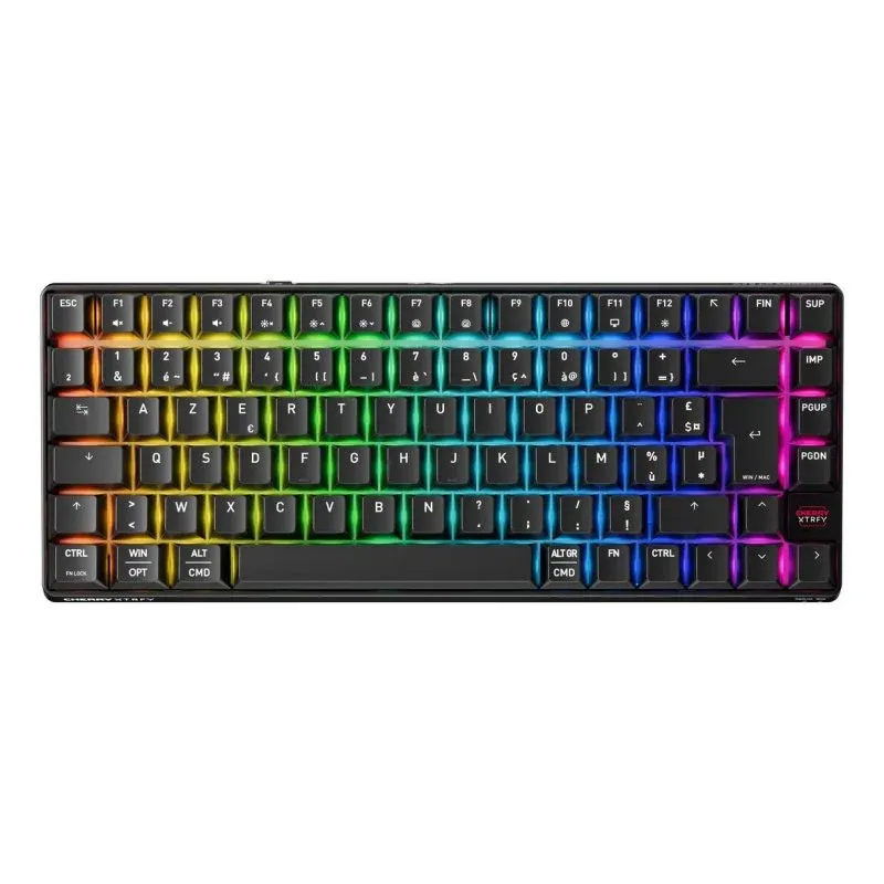 Teclado Cherry XTRFY K33 Compact Wireless Mem-chanical AZERTY RGB preto